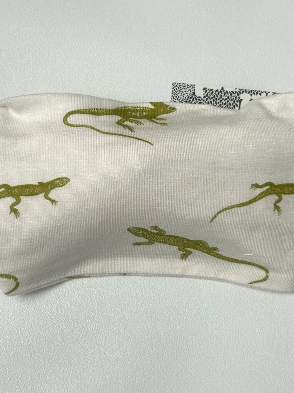 NWT Kate Quinn Bamboo Baby Bow Headband 0-6M Lime Lizard Print